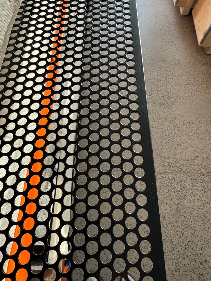 perforated sheet for gate